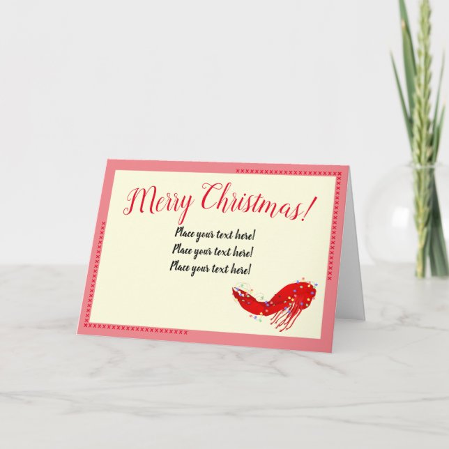 Weihnachtskarten Feiertagskarte (Vorderseite)