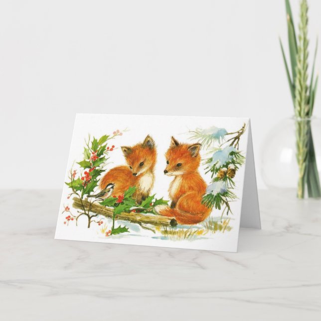 Weihnachtskarten Feiertagskarte (Vorderseite)