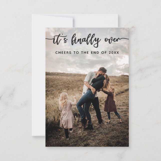 Weihnachtskarten Foto Dankeskarte (Vorderseite)