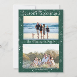 Weihnachtskarten für das Quintet Family Foto Weihn Karte