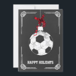 Weihnachtskarten für den Chalkboard-Fußballspieler Feiertagskarte<br><div class="desc">Chalkboard Fußball-Ornament Holiday Grußkarten von Interesse. Berufliche Urlaubskarten sind branchenspezifische Urlaubskarten. Diese Beruf-spezifischen Urlaubskarten werden Ihren Urlaubsszenarien eine Touch Einzigartigkeit verleihen</div>