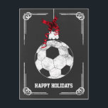 Weihnachtskarten für den Chalkboard-Fußballspieler Feiertagspostkarte<br><div class="desc">Fußball-Schmuckstück Chalkboard Grußkarten Holiday von Interesse. Berufliche Urlaubskarten sind branchenspezifische Urlaubskarten. Diese Beruf-spezifischen Urlaubskarten werden Ihren Urlaubsszenarien eine Touch Einzigartigkeit verleihen</div>