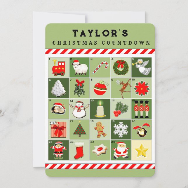 Weihnachtskarten für Großkinder Dankeskarte (Vorderseite)