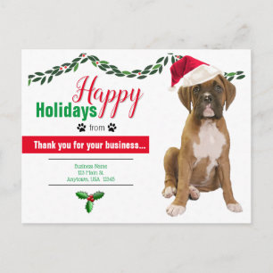 Weihnachtskarten für Haustiere - Hunde Foto Postkarte