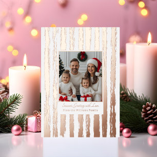 Weihnachtskarten für rustikale Foil Foil Foil Folien Feiertagskarte