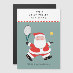 Weihnachtskarten für Tennis Magnetkarte