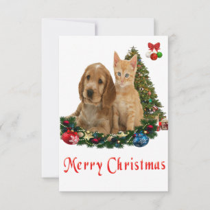 Weihnachtskarten für Tiere Dankeskarte