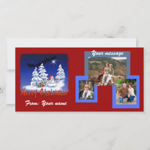 Weihnachtskarten für Weihnachten anpassbar