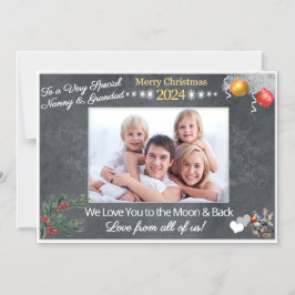 Weihnachtskarten-Geschenk für Großeltern Magnet