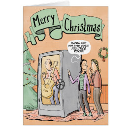 Weihnachtskarten-Gitarrenpraxisraum