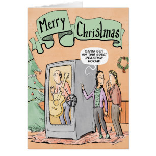 Weihnachtskarten-Gitarrenpraxisraum