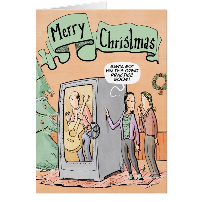 Weihnachtskarten-Gitarrenpraxisraum (Vorne)