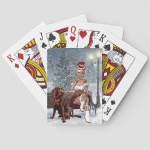 Weihnachtskarten mit sexy Frauen