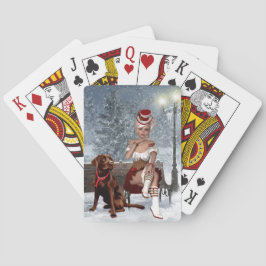 Weihnachtskarten mit sexy Frauen Spielkarten