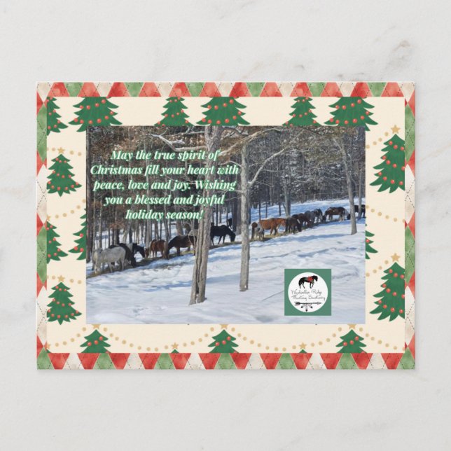 Weihnachtskarten Postkarte (Vorderseite)