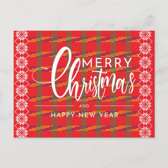 Weihnachtskarten Postkarte (Vorderseite)