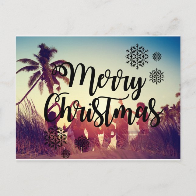 Weihnachtskarten Postkarte (Vorderseite)