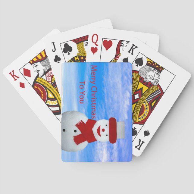 Weihnachtskarten Spielkarten (Rückseite)