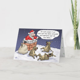 Weihnachtskarten: Stau Feiertagskarte