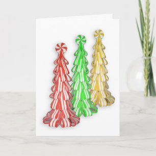 Weihnachtskarten-Süßbäume Feiertagskarte