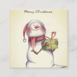 Weihnachtskarten Telefonnummerkarte