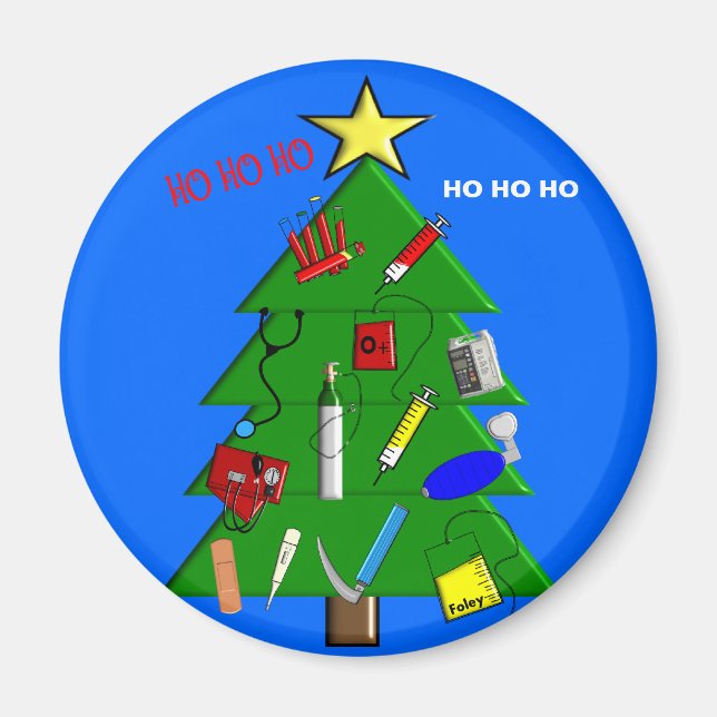 Weihnachtskarten und Geschenke für Krankenpfleger/ Magnet (Vorne)