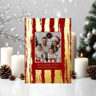 Weihnachtskarten Vorlagen Familie 2 Fotos
