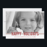 Weihnachtskarten/ Weihnachtsfotos Feiertagskarte<br><div class="desc">Send out your holiday wishes with these modern and charming Dotted Wishes holiday foto cards from Berry Berry Sweet.</div>