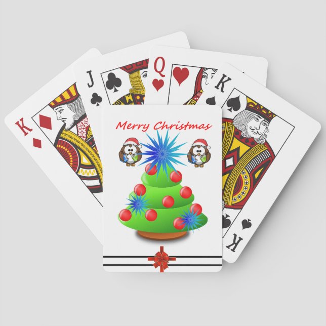 Weihnachtskartendeck Spielkarten (Rückseite)