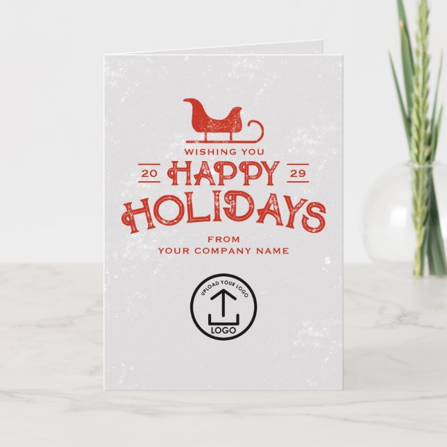 Weihnachtskartenkunden Feiertagskarte (Vorderseite)