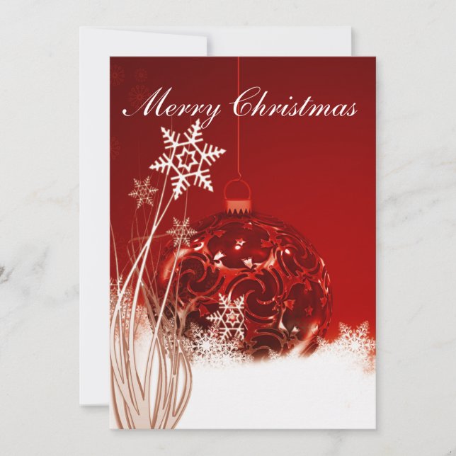 Weihnachtskartenschmuck. Einladung (Vorderseite)