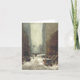 Weihnachtskartenschnee in NEW YORK (1902) Feiertagskarte