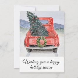 Weihnachtskartentasche, Aquarell
