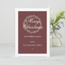 Weihnachtskartenturm in Rot