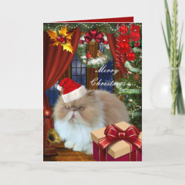 Weihnachtskartonhut Feiertagskarte