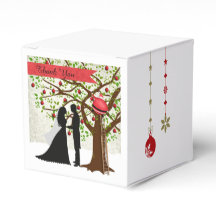 Weihnachtskasten Gastgeschenk Hochzeit Braut Groom