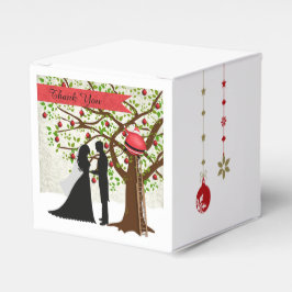 Weihnachtskasten Gastgeschenk Hochzeit Braut Groom Geschenkschachtel