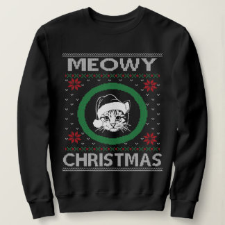 Weihnachtskat Ugly Sweater für Urlaub Sweatshirt