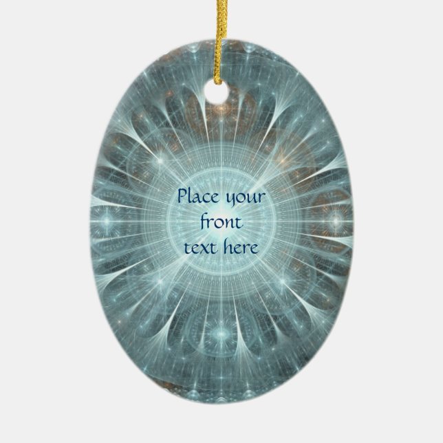 Weihnachtskathedralfenster Keramikornament (Vorne)