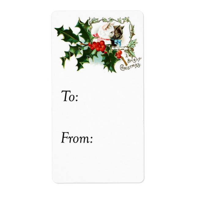 Weihnachtskätzchen - Tag (Vorne)