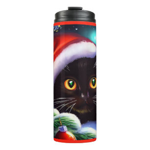 Weihnachtskatze 1 thermosbecher