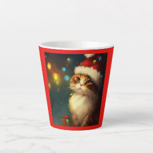 Weihnachtskatze 3 milchtasse