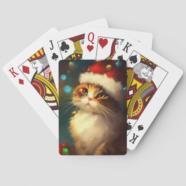 Weihnachtskatze (3) spielkarten (Rückseite)
