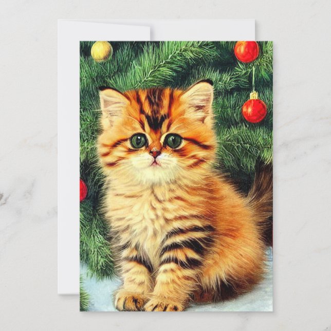 Weihnachtskatze Ankündigung (Vorderseite)