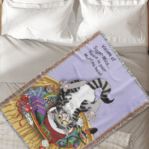 Weihnachtskatze Decke