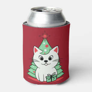 Weihnachtskatze Dosenkühler