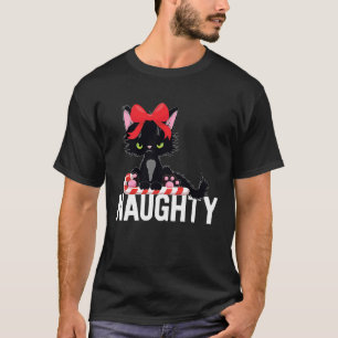Weihnachtskatze Feiertag Streusel Kinder Ungezogen T-Shirt