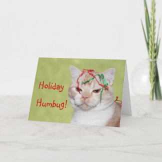 Weihnachtskatze Feiertagskarte