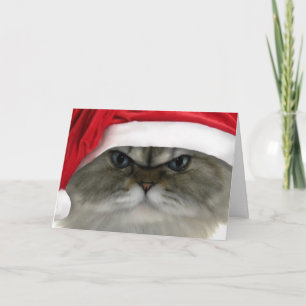 Weihnachtskatze Feiertagskarte