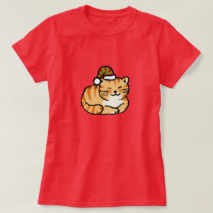 Weihnachtskatze Festlich - Süße Katze mit Weihnach T-Shirt